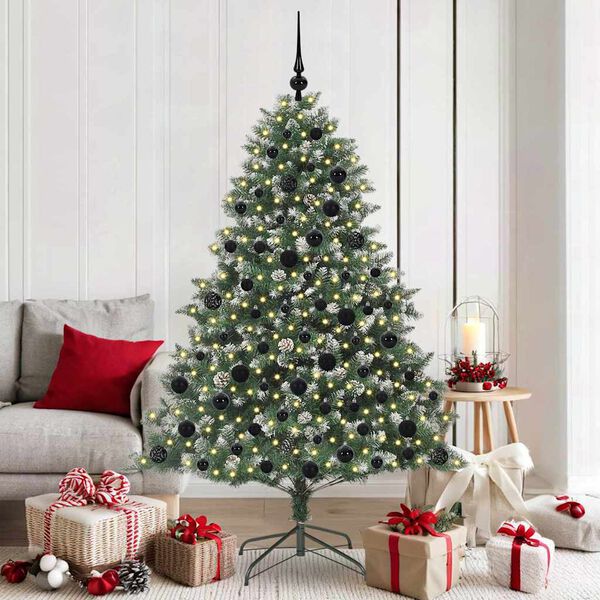 vidaXL Artificial Christmas Tree with Stand Green 126 x 126 x 180 cm
