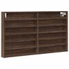 vidaXL Vitrine Cabinet Brown Oak 100x8,5x58 cm Engineered Wood