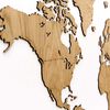 MiMi Innovations Wooden World Map Wall Decoration Exclusive Oak 130x78 cm