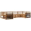 vidaXL Outdoor Sofa Set 6 pcs Natural