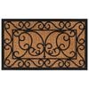 vidaXL Door Mat Rectangular 45x75 cm Rubber and Coir