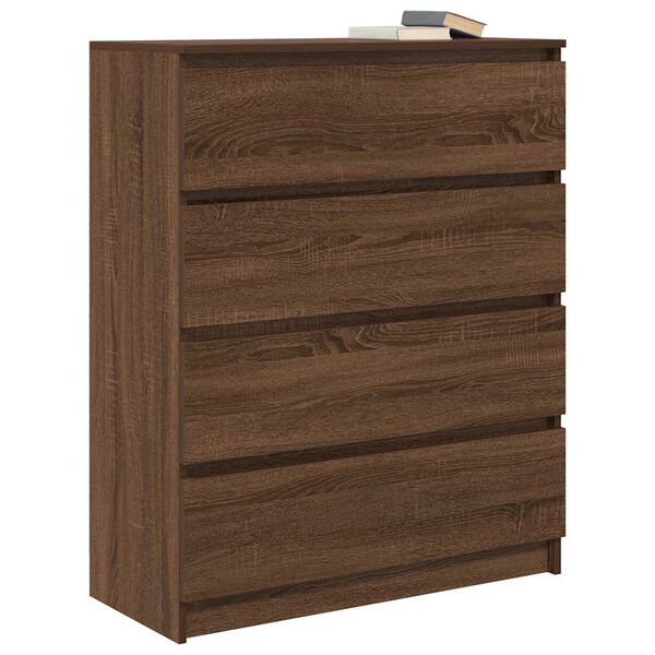 vidaXL Sideboard Brown Oak 80x35x99 cm Engineered Wood
