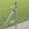 vidaXL Fence Post Silver 50 x 0.5 m (25 x 25 mm mesh) Steel