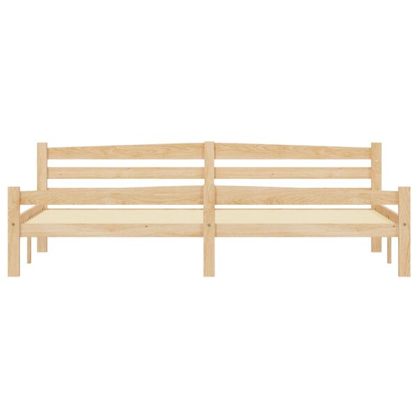 vidaXL Bed Frame without Mattress Solid Pinewood 200x200 cm