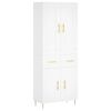 vidaXL Highboard White 69,5x34x180 cm Engineered Wood