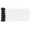 vidaXL Chain Link Fence 10 x 0.8 m Steel Green