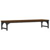 vidaXL Monitor Stand Brown Oak 85x23x15.5 cm Engineered Wood