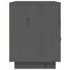 vidaXL Bedside Cabinet Grey 40x34x45 cm Solid Wood Pine