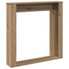 vidaXL Fireplace Surround Artisan Oak 100x20x100 cm Engineered Wood