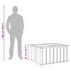 vidaXL Garden Storage Box Black 101 x 82 x 50 cm Steel