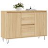 vidaXL Sideboard Sonoma Oak 101.5x35x70 cm Engineered Wood