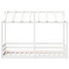vidaXL Kids' Bed with Roof White 90x190 cm Solid Wood Pine