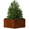 vidaXL Planter Rusty 138x120x45 cm Corten Steel