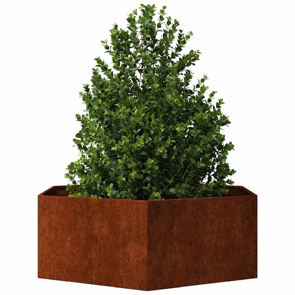 vidaXL Planter Rusty 138x120x45 cm Corten Steel