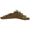 vidaXL Garden Planter 4-Tier 106x104.5x36 cm Honey Brown Solid Wood Pine