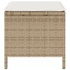 vidaXL Garden Dining Set Beige Poly Rattan
