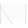 vidaXL Welded Wire Fence Ground Fix 10 x 1.6 m Galvanised Steel Silver