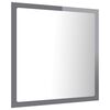 vidaXL LED Bathroom Mirror High Gloss Grey 40x8.5x37 cm Acrylic
