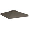 vidaXL 2-Tier Gazebo Top Cover 310 g/m&sup2; 3x3 m Taupe