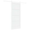 vidaXL Sliding Door 83 x 202 cm Solid Pine Wood White