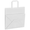 vidaXL Paper Bags 50 pcs with Handles White 26x17x25 cm