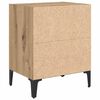 vidaXL Bedside Cabinet Artisan oak 40 x 30 x 50 cm Engineered wood