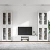 vidaXL TV Cabinet Set FLORIN High Gloss White Engineered Wood