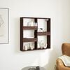 vidaXL Wall Cabinet Brown Oak 80x15x80 cm Engineered Wood