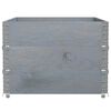 vidaXL Garden Planter Grey 120x80 cm Solid Wood Pine
