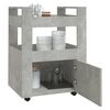 vidaXL Kitchen Trolley Concrete Grey 60x45x80 cm Engineered Wood