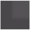 vidaXL Bedside Cabinet High Gloss Grey 30.5x30x30 cm Engineered Wood