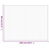 vidaXL Rug Rectangular Grey80x100 cm Bamboo