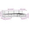 vidaXL Outdoor Sofa Set 4 pcs Natural Solid Acacia Wood