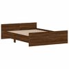 vidaXL Bed Frame without Mattress Brown Oak 135x190 cm Double