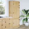 vidaXL Cabinet SKI Honey Brown 66 x 58.5 x 207 cm Solid Pine Wood