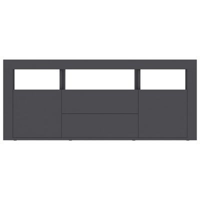 vidaXL TV Cabinet Grey 120x30x50 cm Engineered Wood