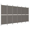 vidaXL 6-Panel Room Divider Anthracite 300x220 cm Fabric