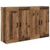 vidaXL Wall-mounted Cabinet 2 pcs Old Wood 69.5 x 34 x 90 cm
