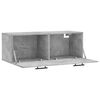 vidaXL Wall Cabinet Concrete Grey 100x36.5x35 cm Engineered Wood
