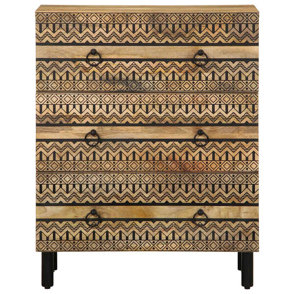 vidaXL Sideboard 60x33.5x75 cm Solid Rough Wood Mango