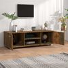 vidaXL TV Cabinet Smoked Oak 110x40x35 cm Engineered Wood