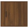 vidaXL Wall-mounted Bedside Cabinet Brown Oak 50x30x47 cm