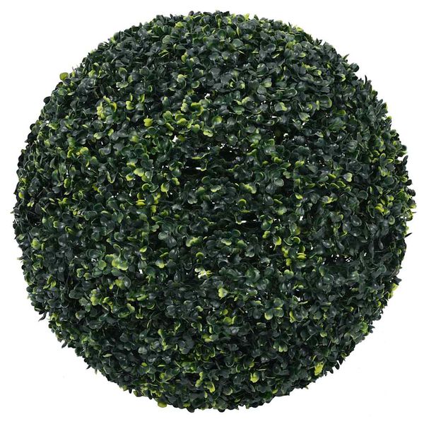 vidaXL Artificial Boxwood Balls with LED Lights 2 pcs Green 52 cm