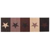 vidaXL Kitchen Rug Red Stars 150 x 45 cm 100% Polyamide Washable