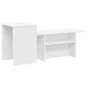 vidaXL Console Table White 80 x 50 x 225 cm Engineered Wood