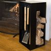 Esschert Design Wood Storage Fire Place Tools Black Steel FF407