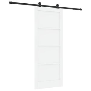 vidaXL Sliding Door ORKDAL 83 x 202 cm Solid Pine Wood White