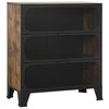 vidaXL Storage Cabinet | Rustic brown | Metal and MDF | Compact | Cabinet
