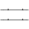 vidaXL Sliding Door Hardware Kit 213,5 cm Steel Black