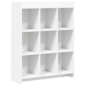 vidaXL Bookcase White 87.5 x 30 x 111 cm Engineered Wood
